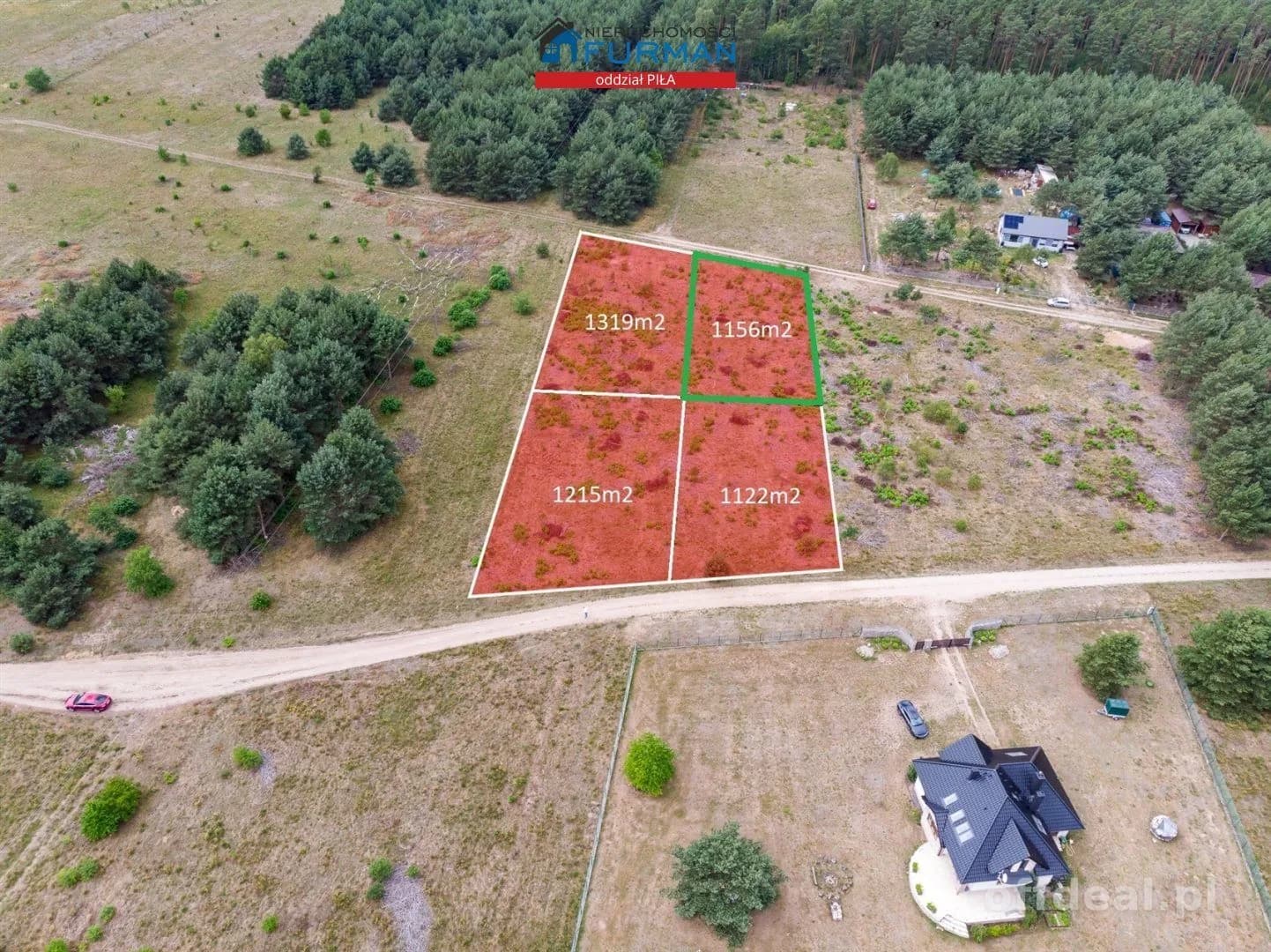 terrain à vendre à Krępsko | 1 156 m²