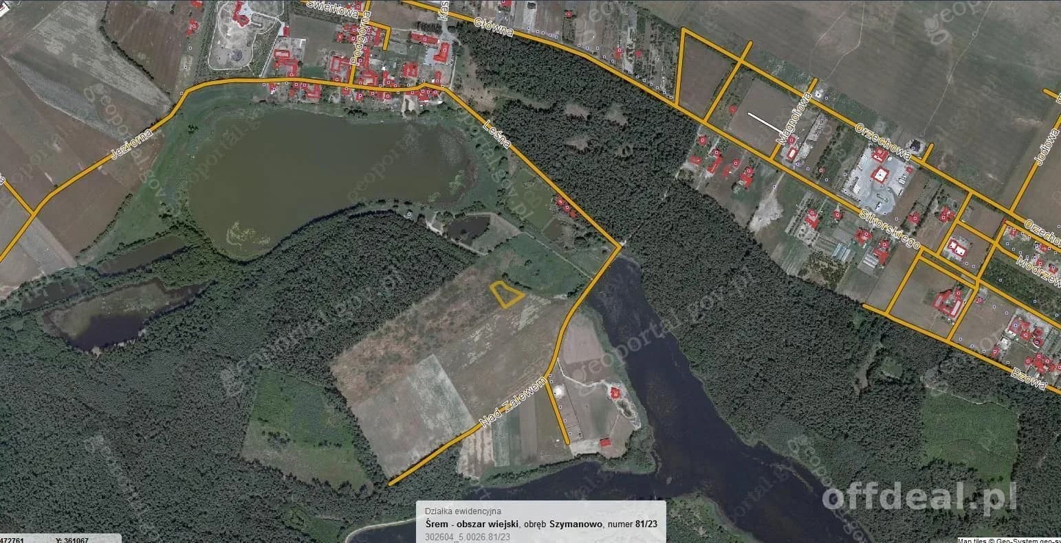 ділянка на продаж у Szymanowo | 1 919 m²