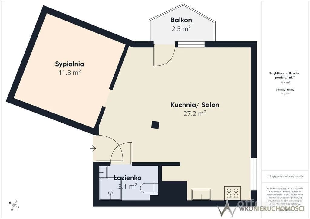 2 pokoje | 41 m² | Ołtaszyn | ul. Parafialna | 499 000 zł Negocjacja!