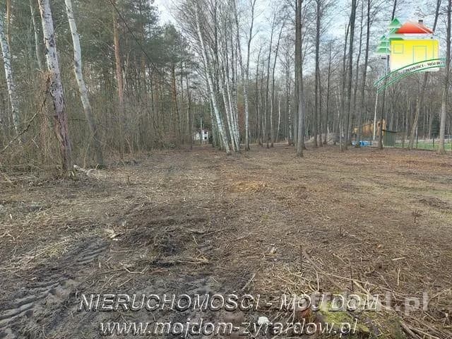 Działka budowlana w leśnej okolicy.