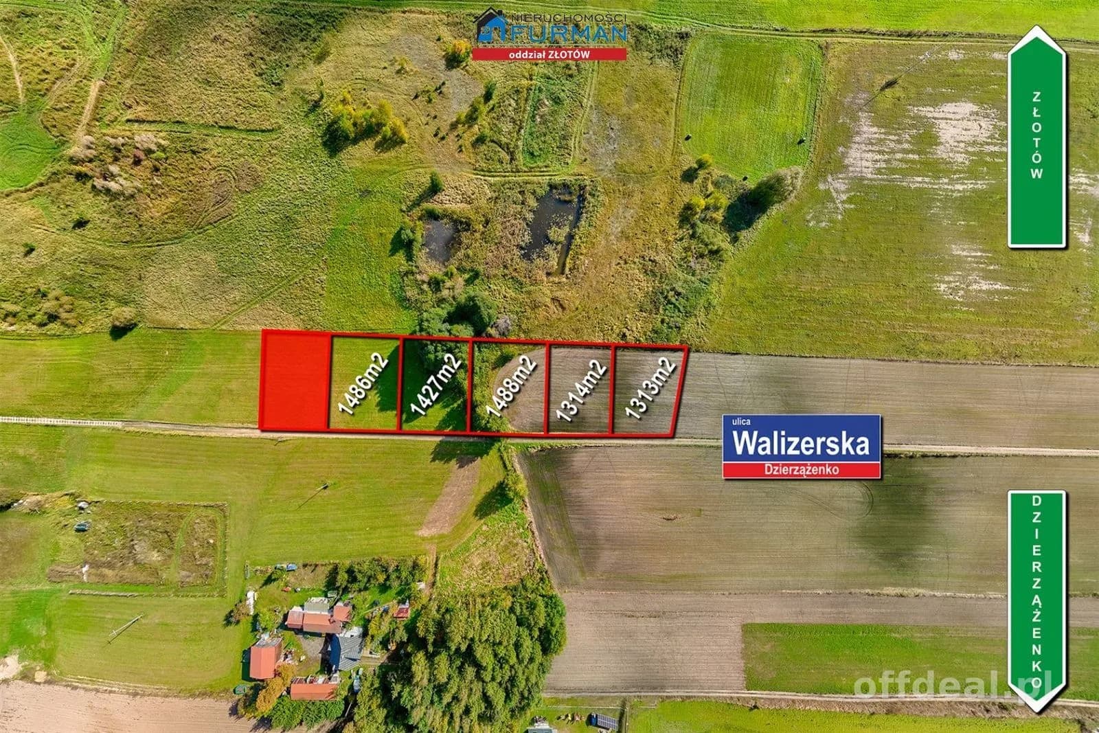 plot for sale in Dzierzążenko | 1,314 m²