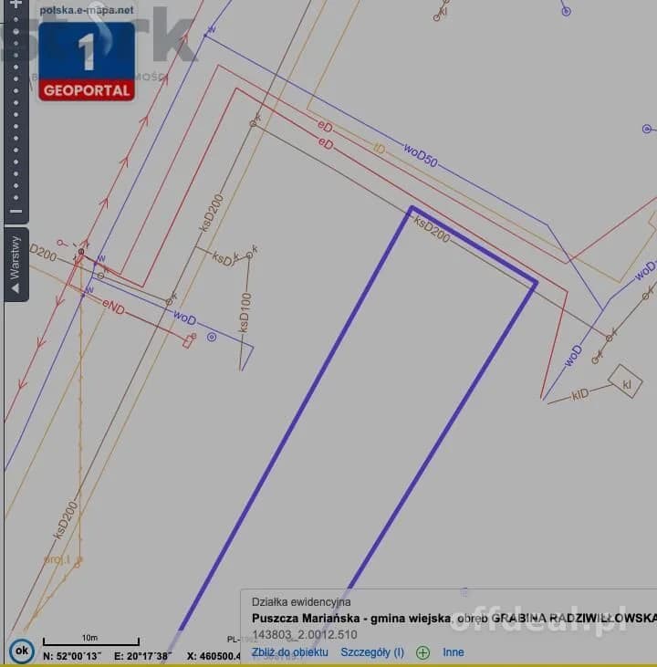 Zdjęcie 13: Działka, 1309 m², Grabina Radziwiłłowska