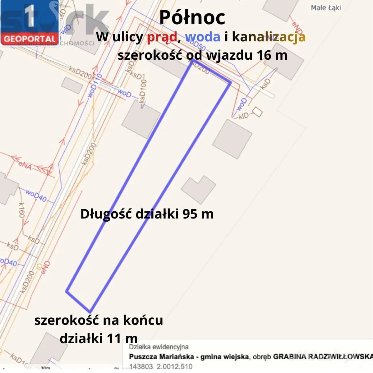 Zdjęcie 9: Działka, 1309 m², Grabina Radziwiłłowska