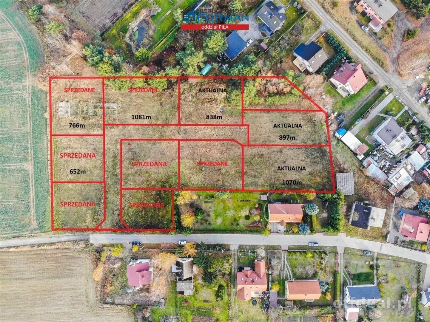 Działki budowlane w Starej Łubiance - PROMOCJA