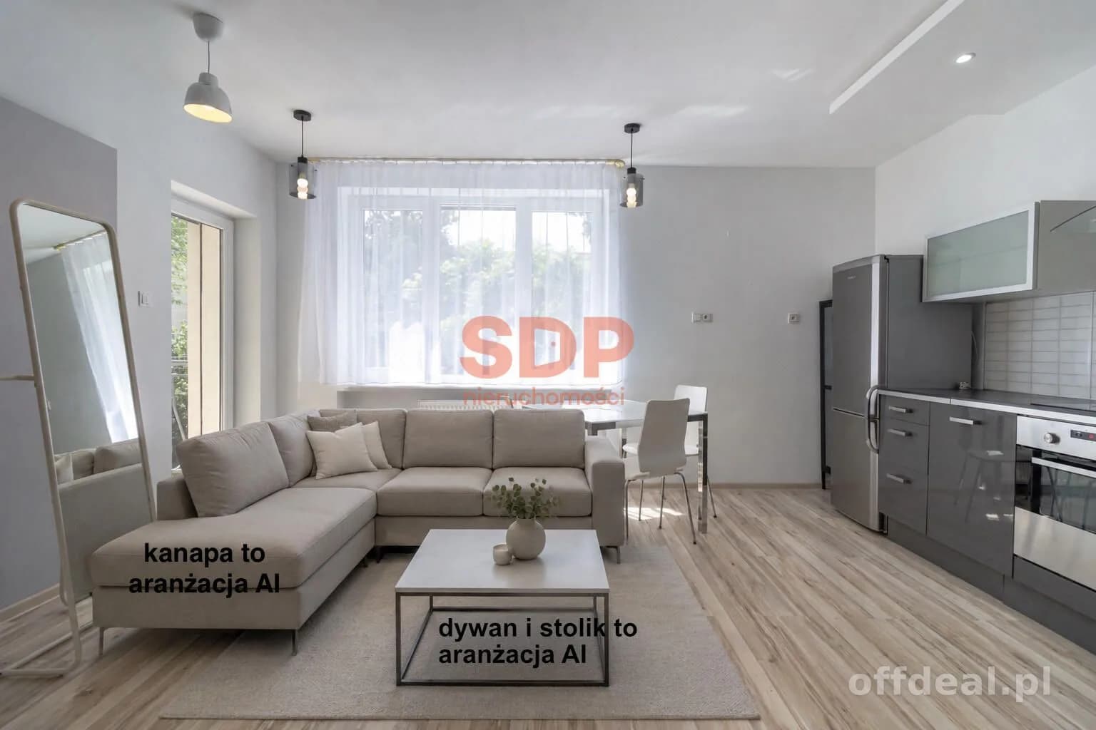 42 m2 | 2 pokoje | Aneks | Balkon loggia z widokiem na zieleń