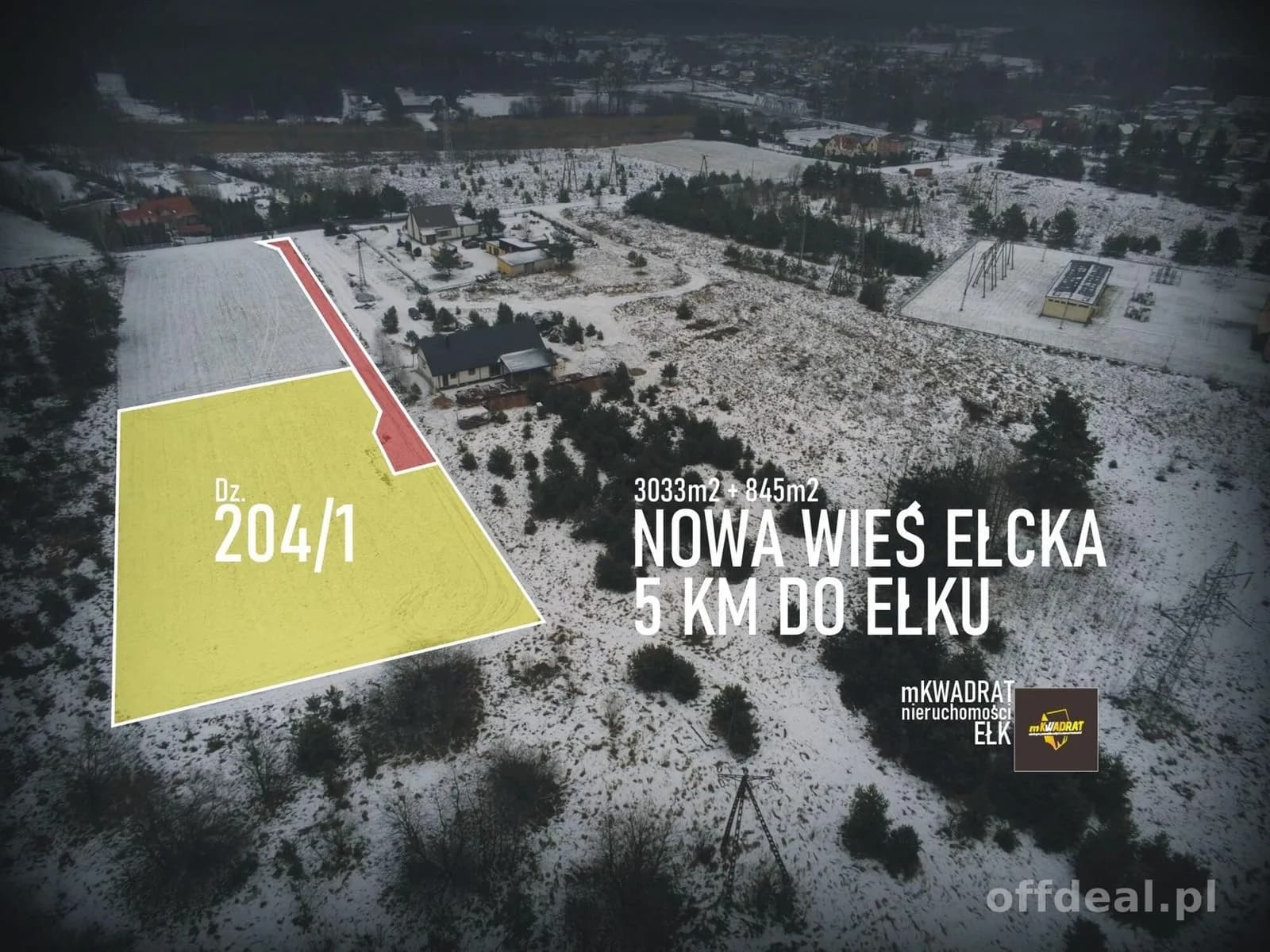 ділянка на продаж у Ełk, Nowa Wieś Ełcka | 3 033 m²