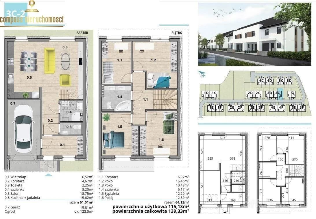 будинок на продаж у Święta Katarzyna | 5-кімн. | 115,13 m²