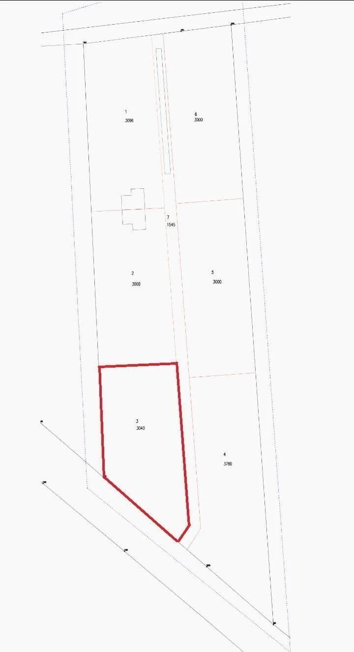plot for sale in Stramnica | 3,040 m²