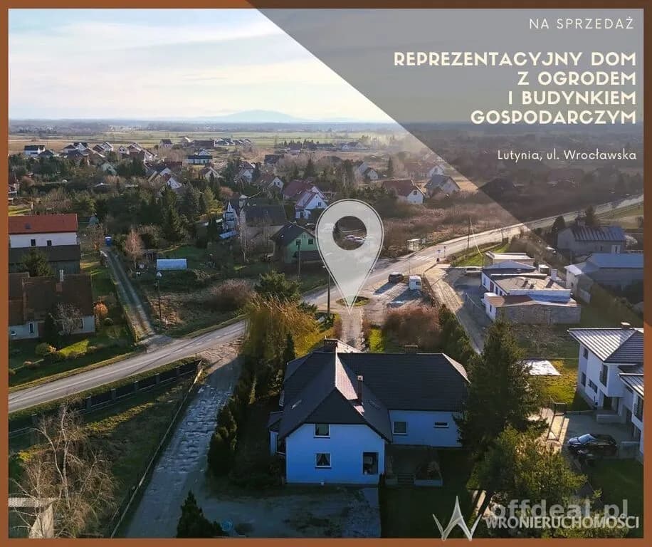 biznes + dom | 15 min od Wrocławia | Lutynia