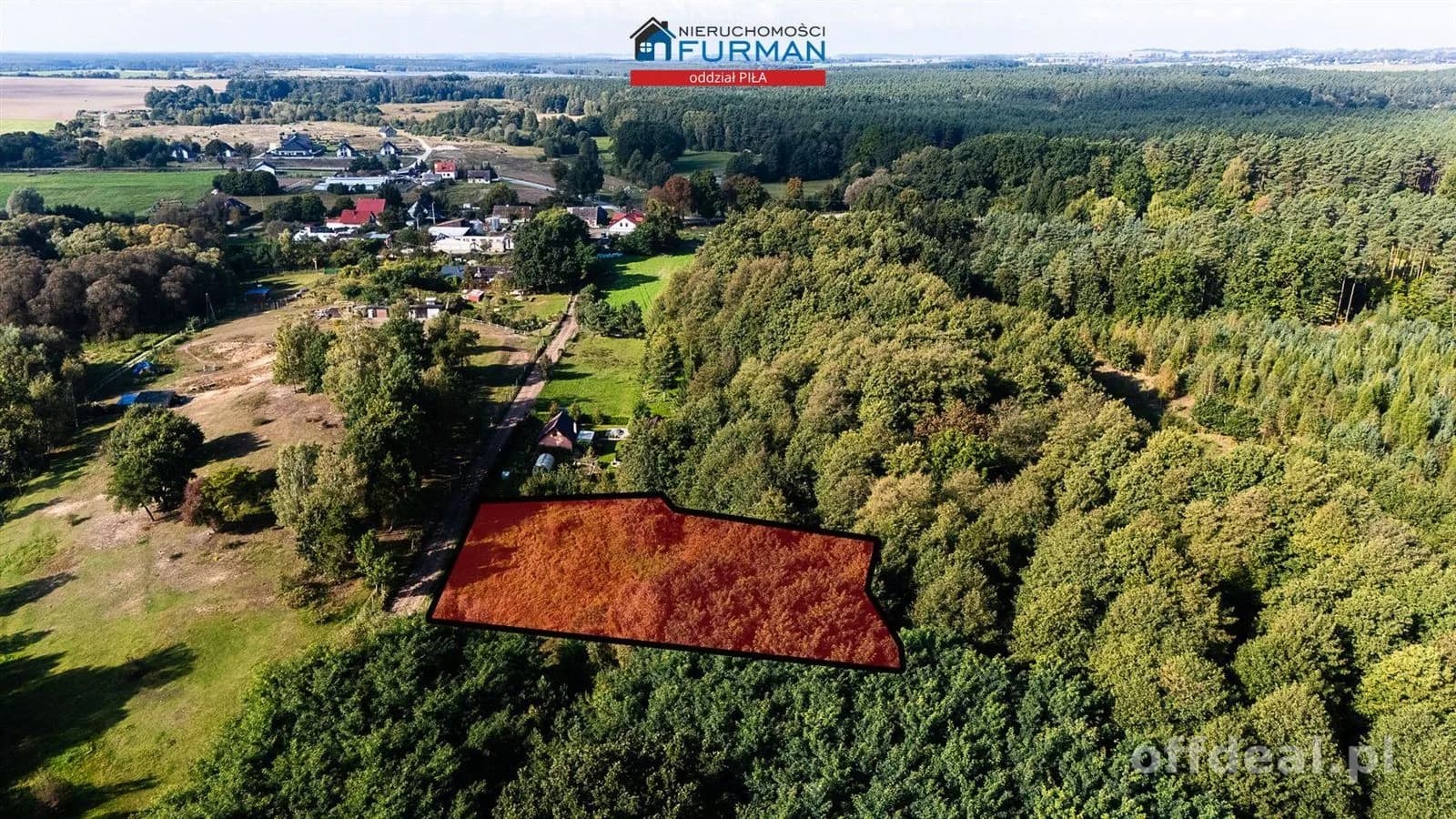 Działka z warunkami zabudowy- przy lesie