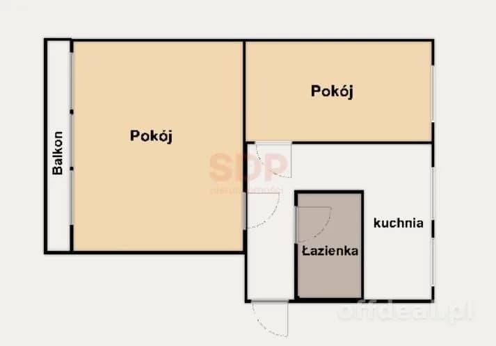 2 pokoje| Balkon | Piwnica | Oddzielna kuchnia | Cicha okolica