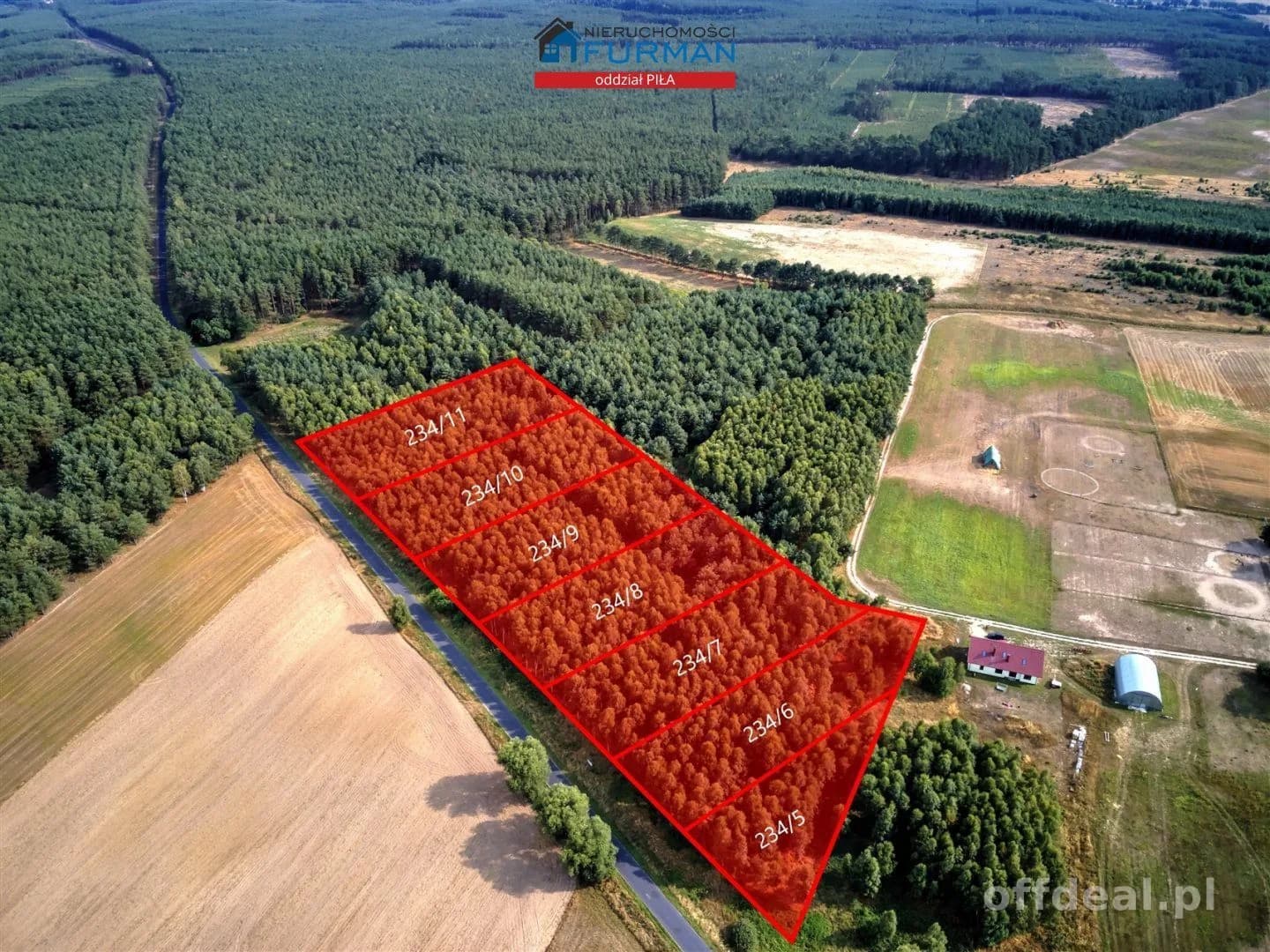 terrain à vendre à Łomnica | 3 139 m²
