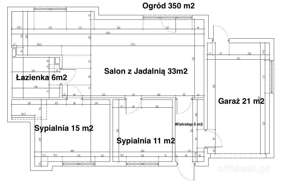 Nowy Otok-98m2 - 3 pokoje, garaż, OGRÓD 350m2