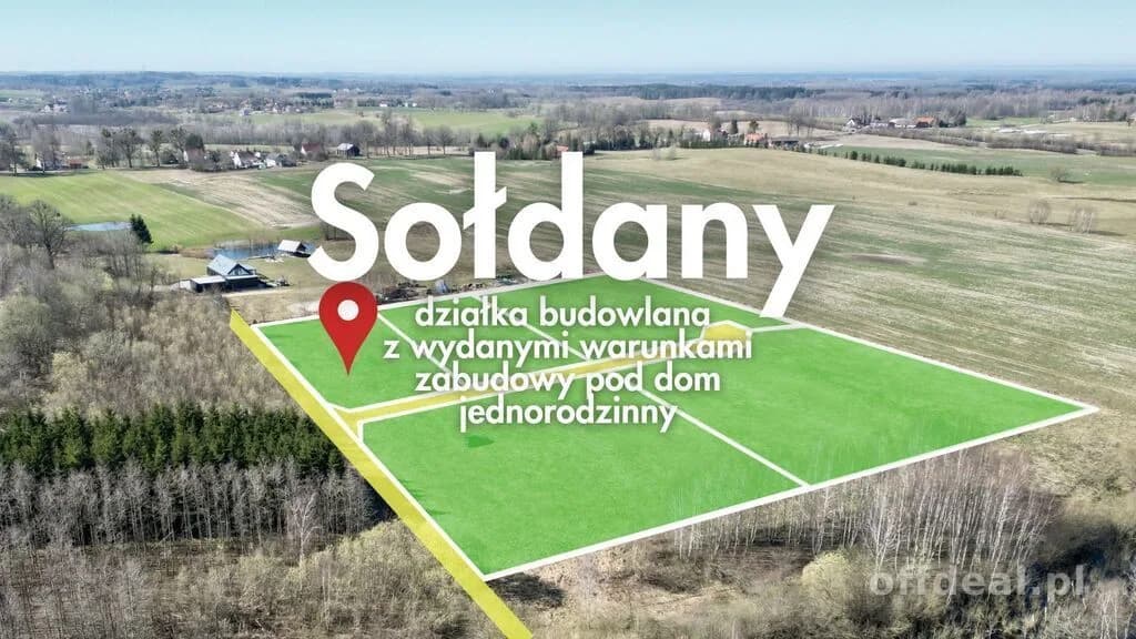 plot for sale in Sołdany