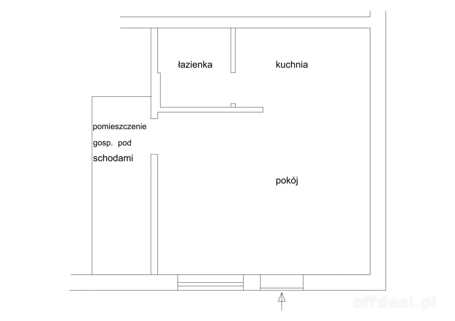 appartement à louer à Bielany Wrocławskie | 1 pièces | 25,7 m²