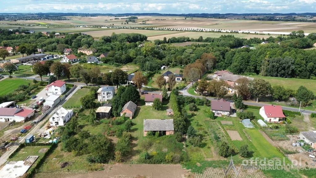 Działki 1,3550 HA oraz dom i budynki gospodarcze