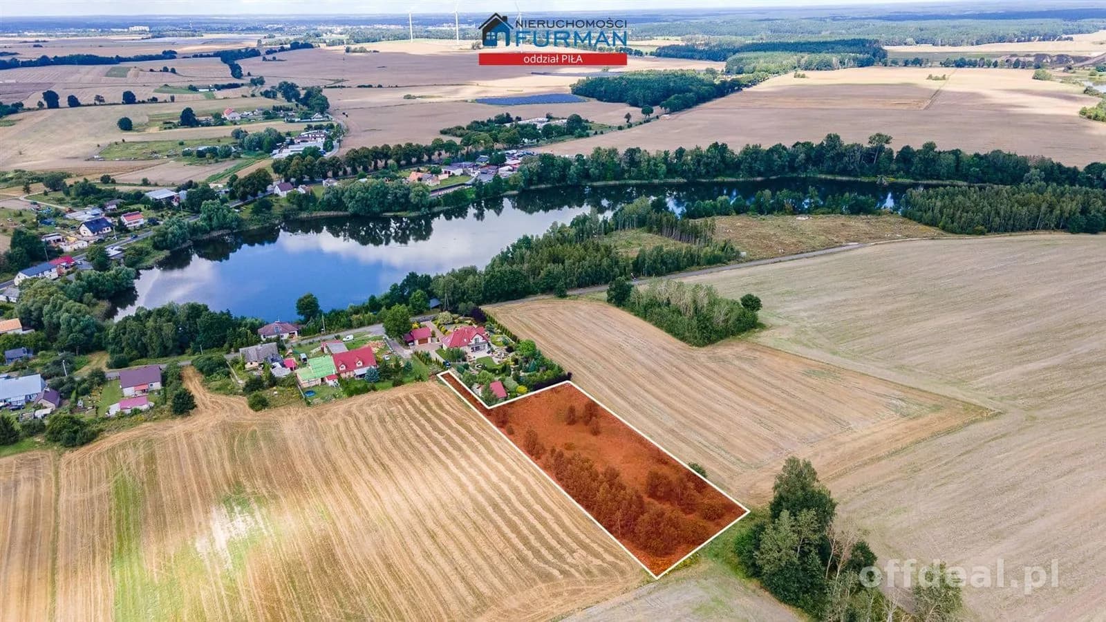 Działka 3600m w Dobinie, blisko jeziora