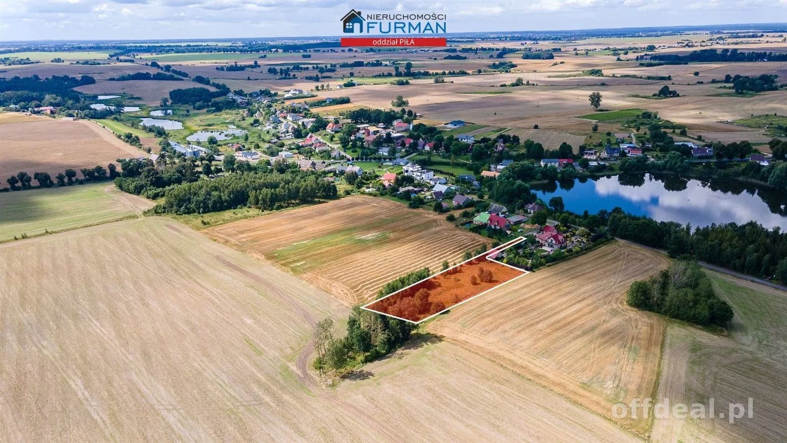 Działka 3600m w Dobinie, blisko jeziora