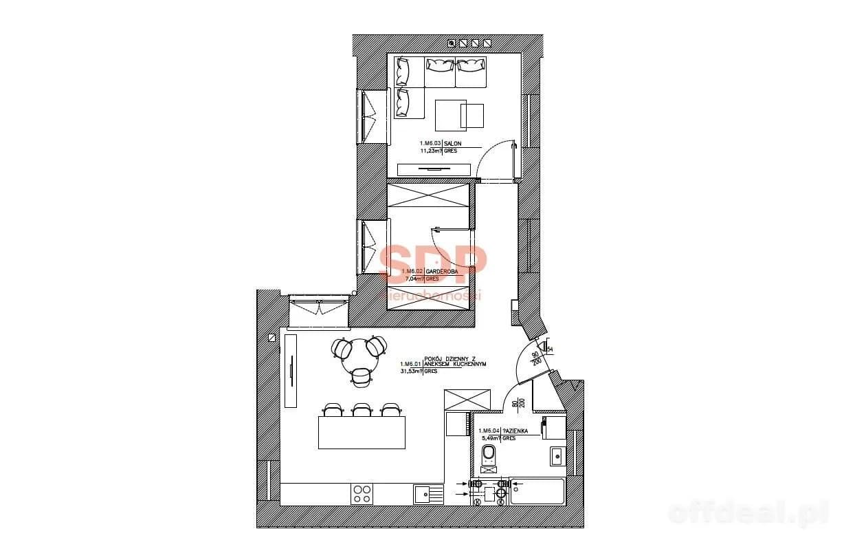Zdjęcie 6: Mieszkanie, 3 pokoje, 55 m², Łódź