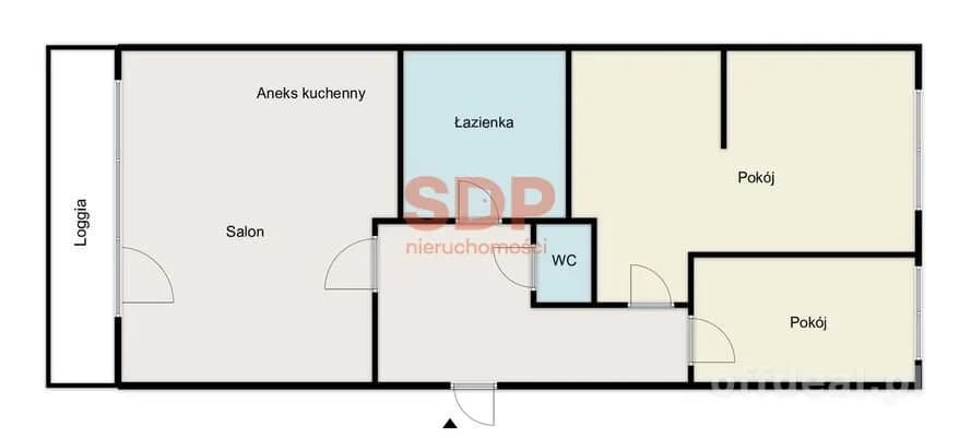квартира на продаж у Warszawa, Praga-Południe, Gocław | 3-кімн. | 52,5 m²