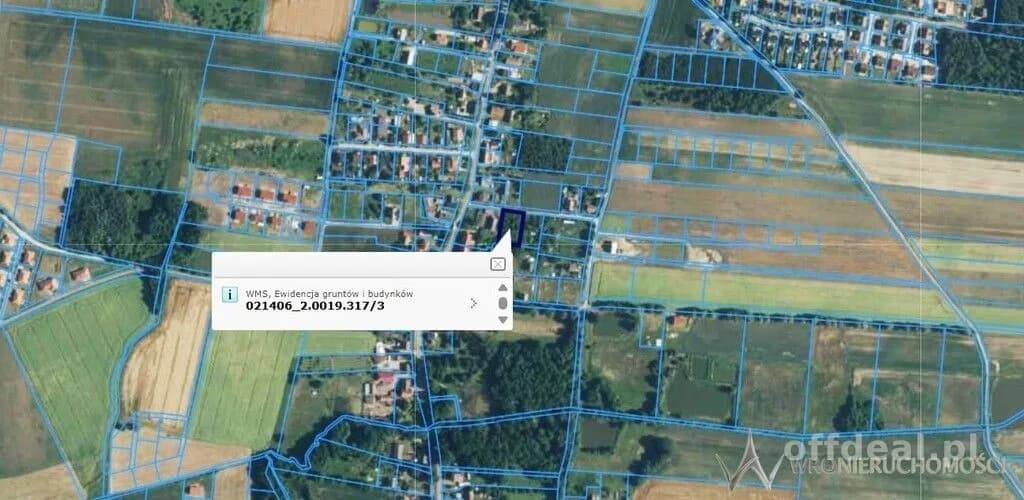 Poniatowice 1250 m² - Przy drodze asfaltowej