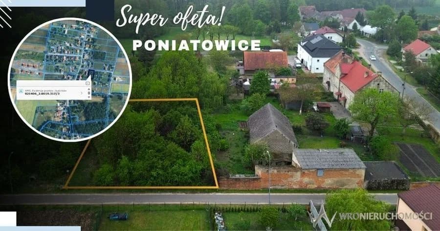 plot for sale in Poniatowice