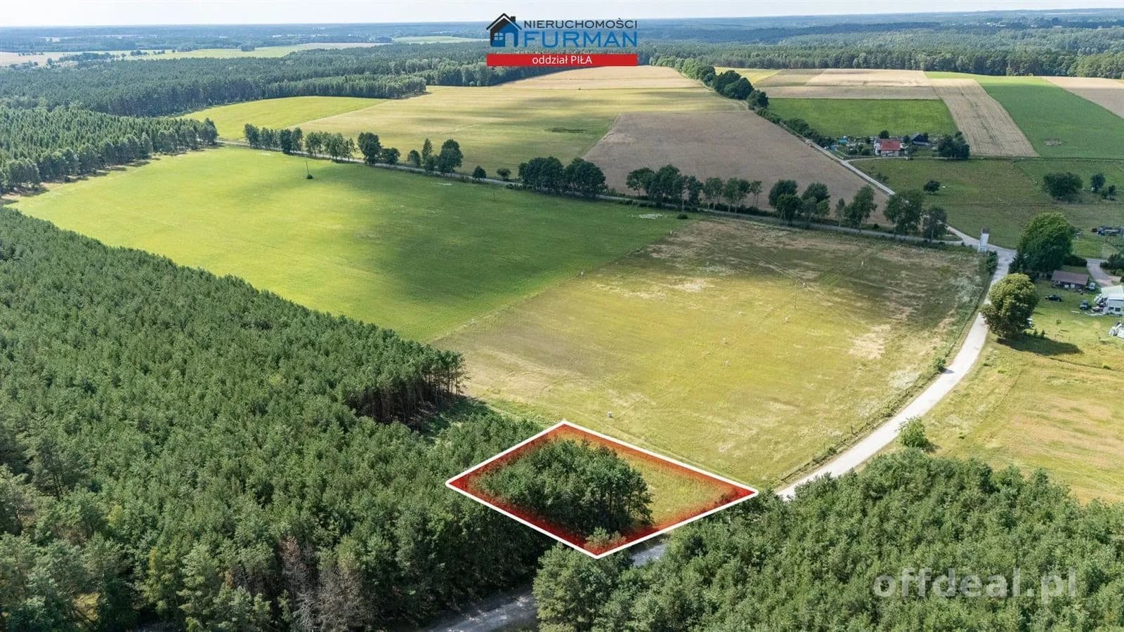 Działka o pow. 1355m- wydana WZ - Jaglice