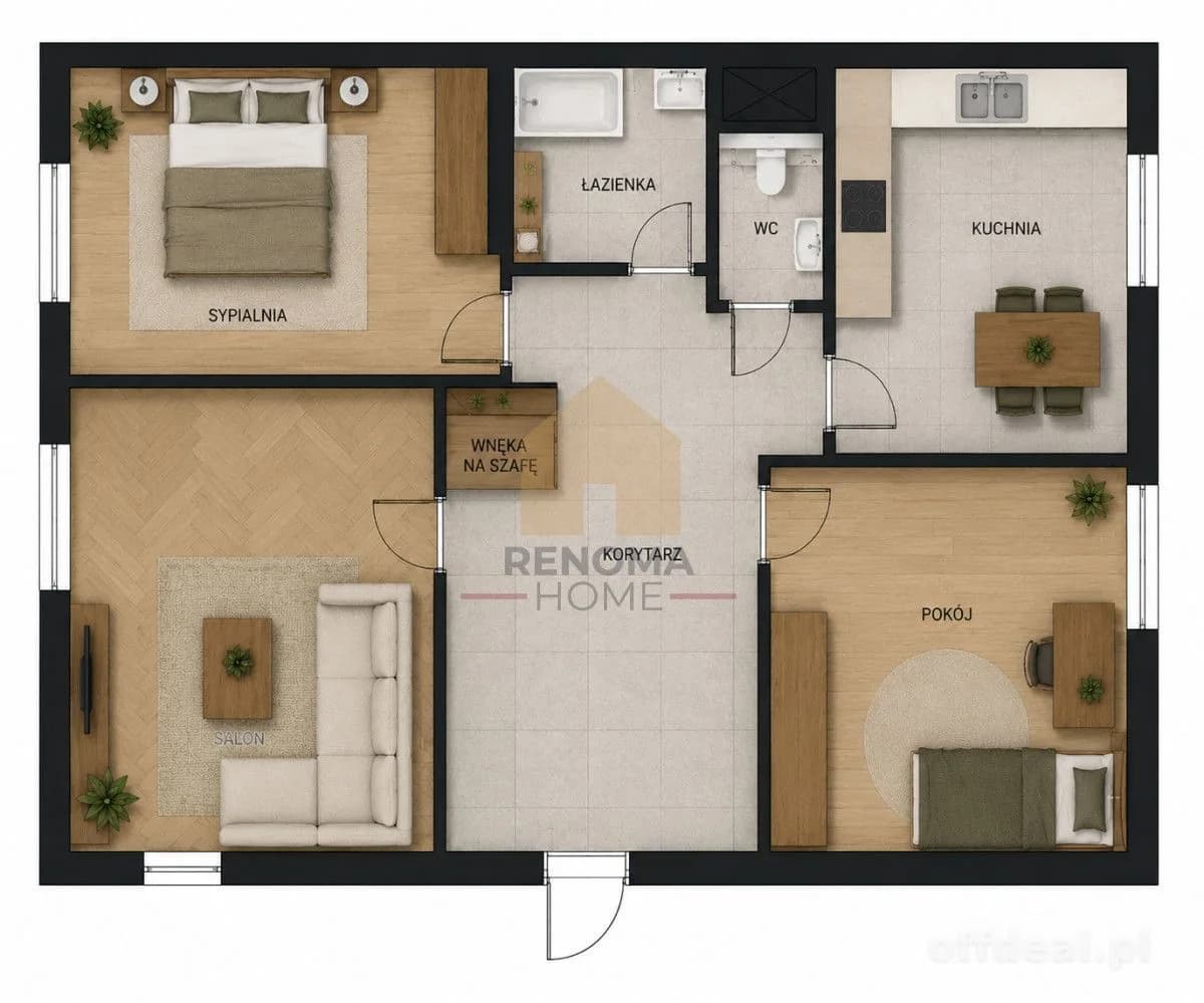 Zdjęcie 18: Mieszkanie, 3 pokoje, 61 m², Świebodzice