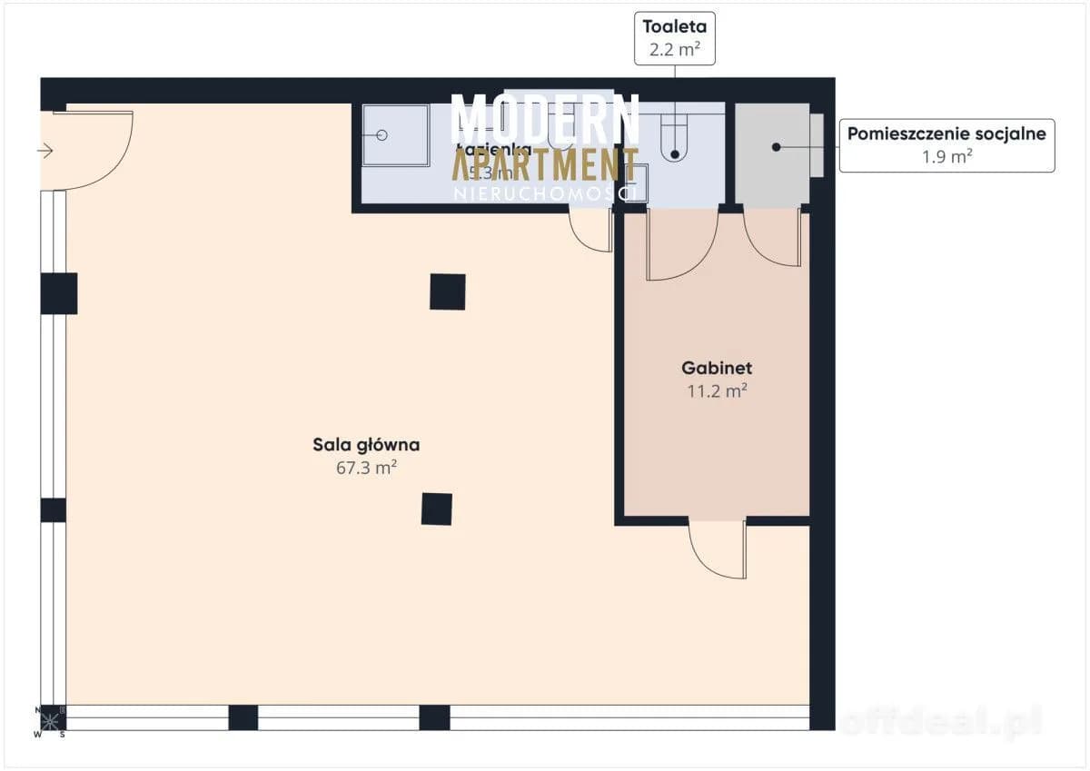 5-Zimmer Gewerbeimmobilie zur Miete in Jelenia Góra | 90 m²