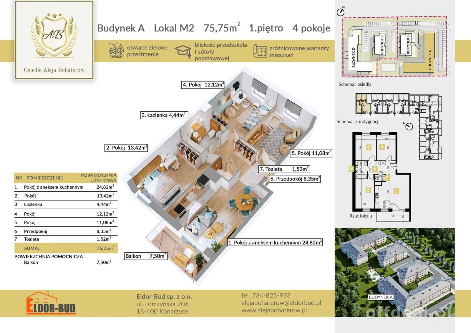 Rodzinne 4 pokoje z balkonem – teraz tylko 6 983 zł/m²!!!