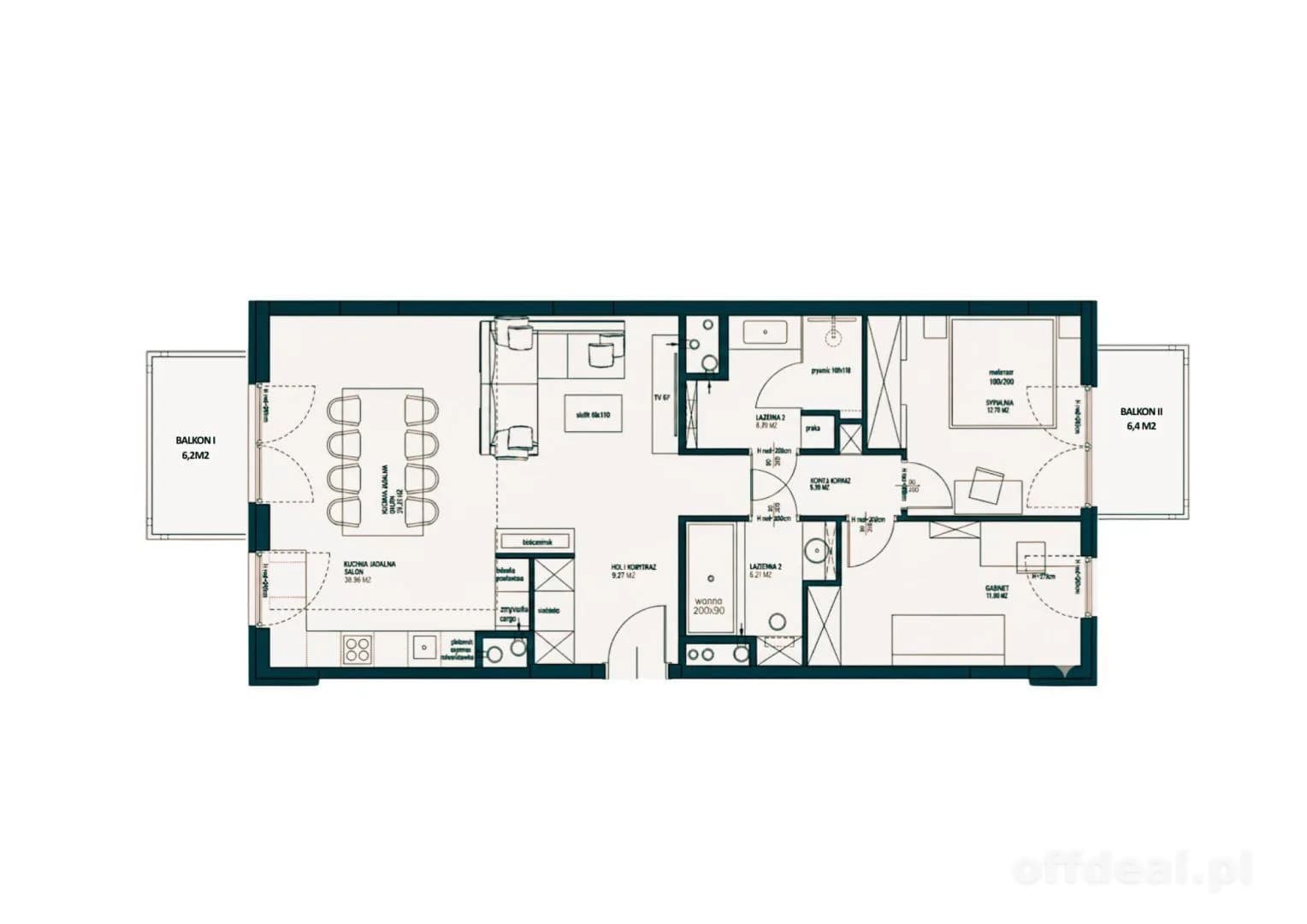 квартира на продаж у Warszawa, Ochota, Stara Ochota | 3-кімн. | 86,08 m²