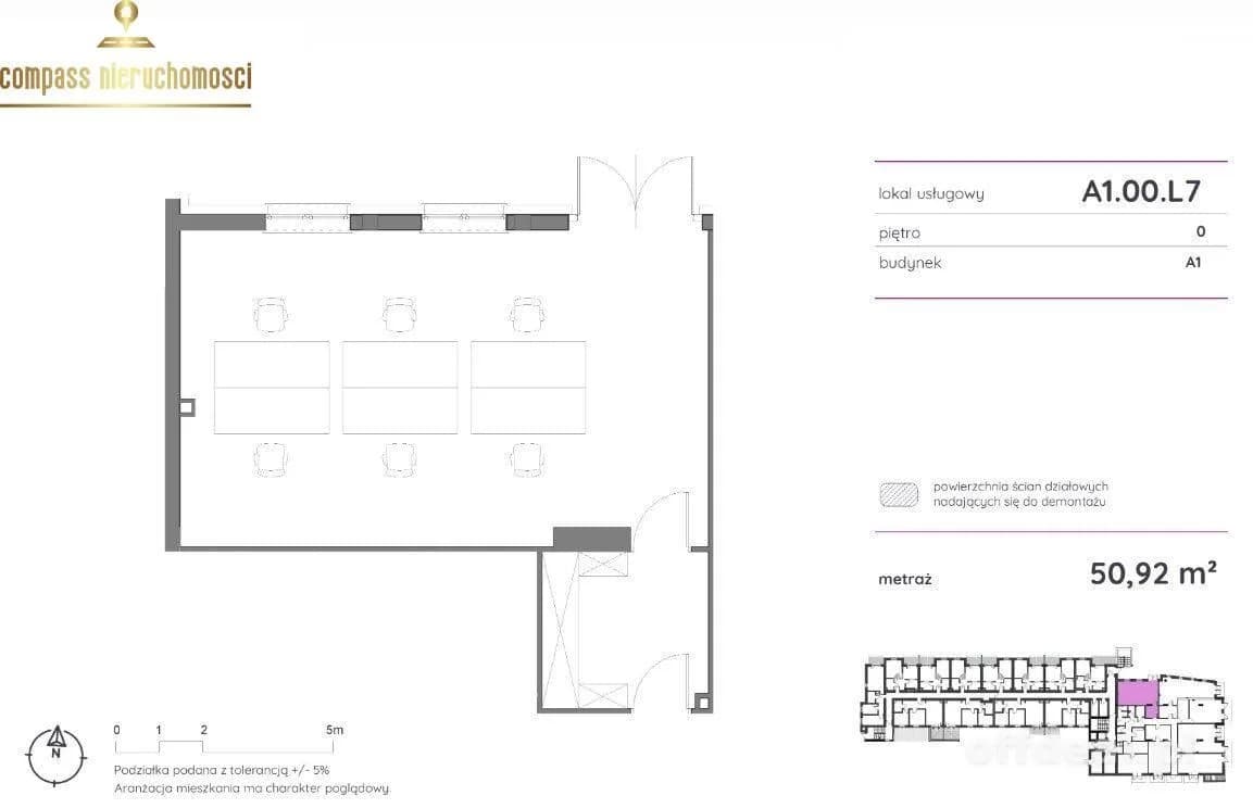 комерційна нерухомість на продаж у Wrocław, Stare Miasto, Szczepin | 50,92 m²