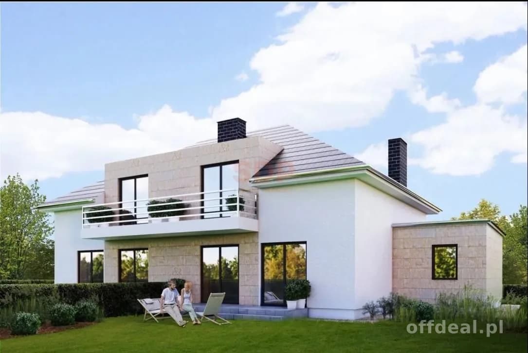 Bliźniak 140 m2, działka 450 m2. Stan deweloperski.