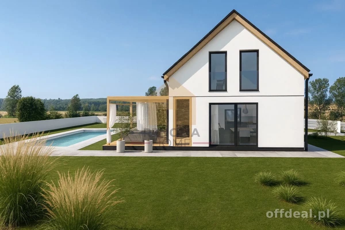Ekologiczny domek 90m2/ ogród/ taras/ działka 10ar