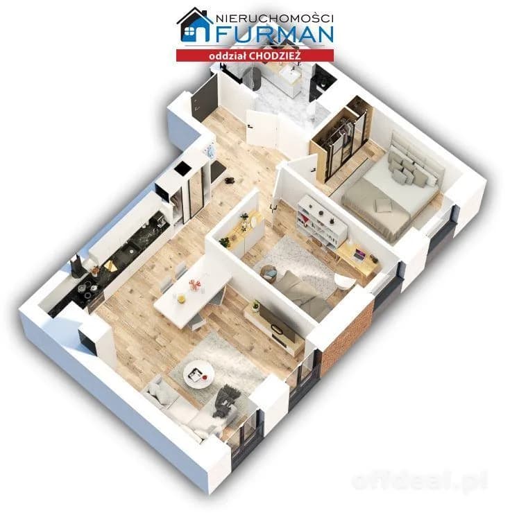 appartement à vendre à Chodzież | 3 pièces | 59,47 m²