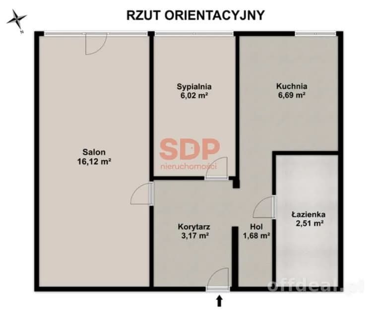2-room apartment for sale in Wrocław, Fabryczna, Muchobór Wielki | 34.78 m²