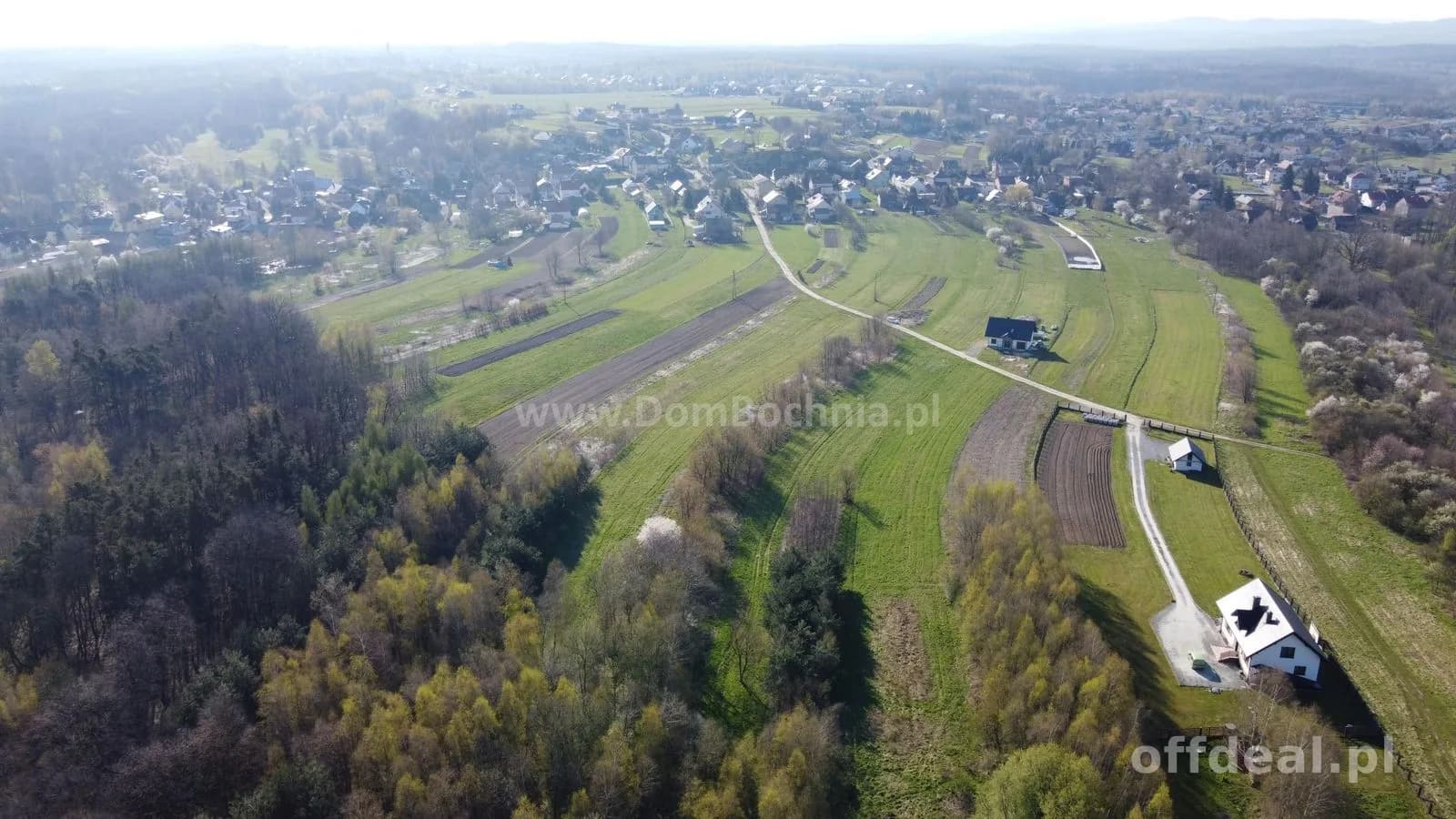 Budowlana działka 35ar Mokrzyska blisko Brzeska