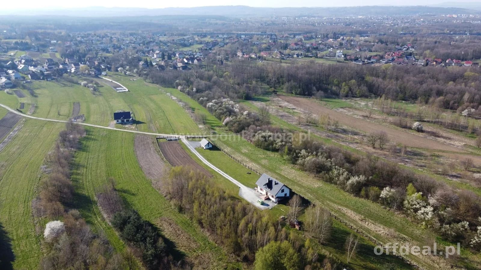 Budowlana działka 35ar Mokrzyska blisko Brzeska
