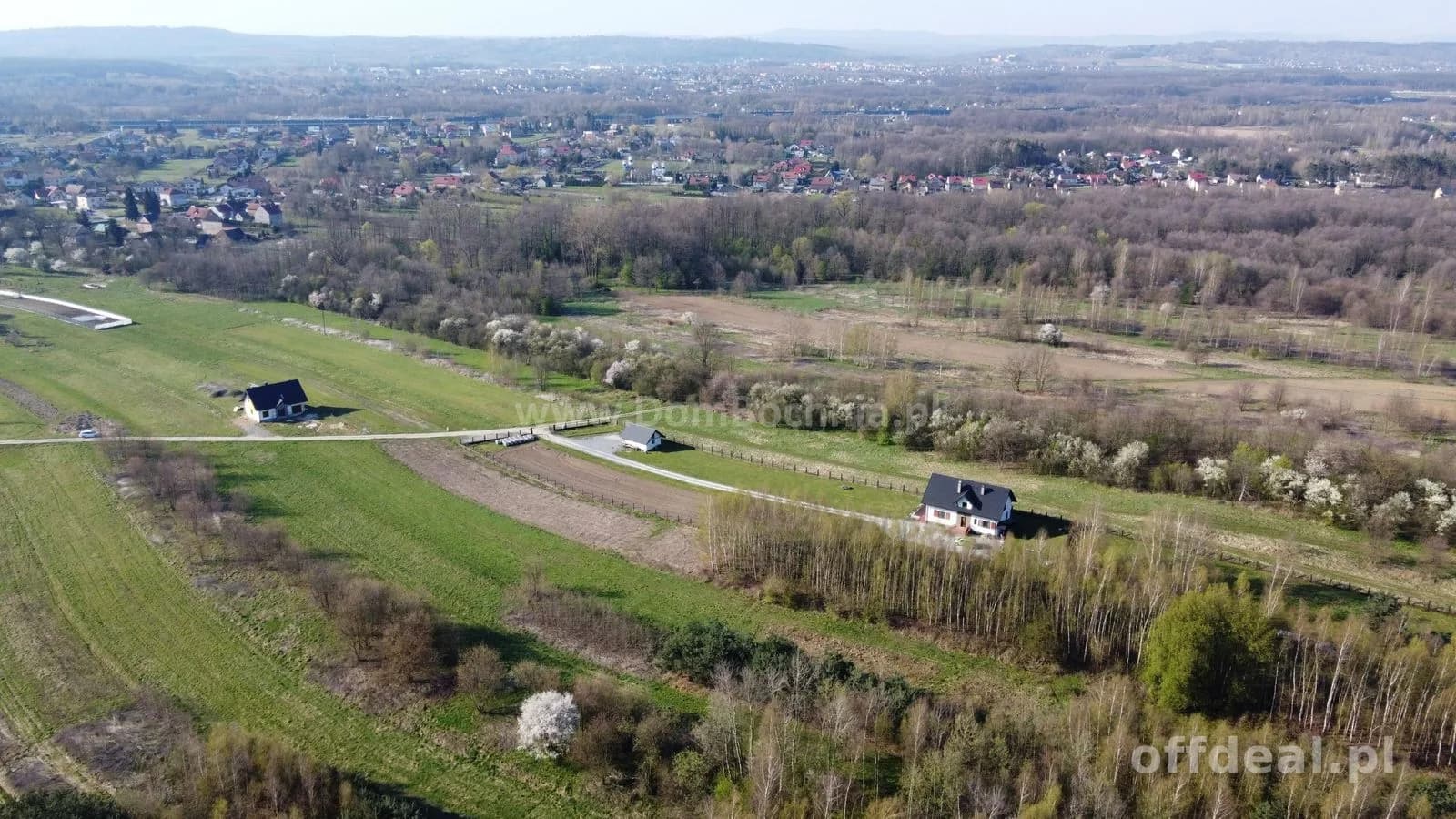 Budowlana działka 35ar Mokrzyska blisko Brzeska