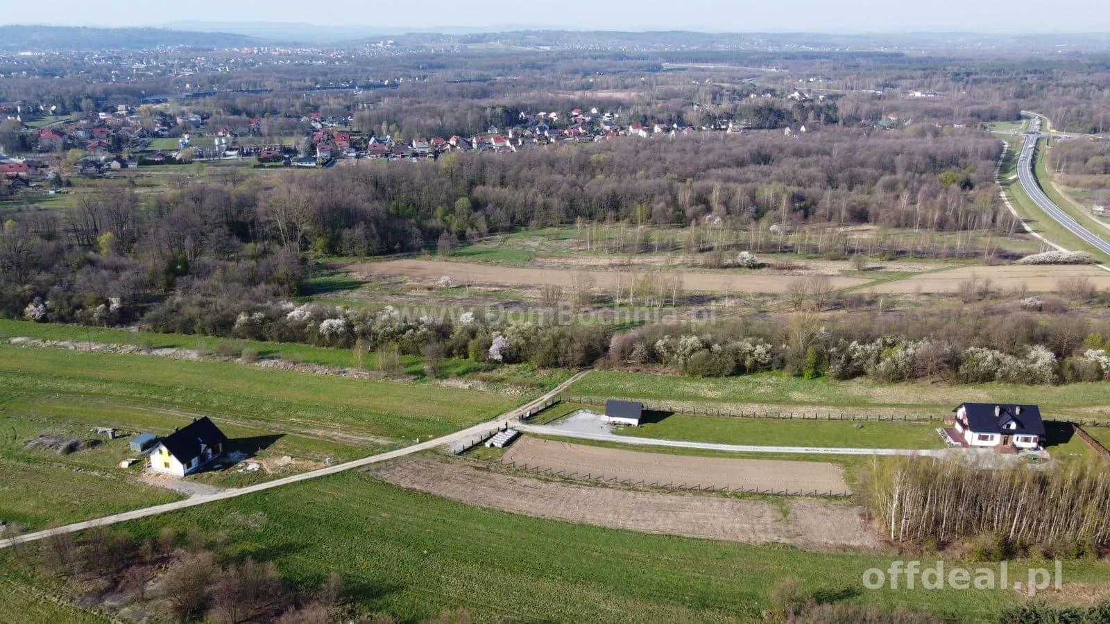 Budowlana działka 35ar Mokrzyska blisko Brzeska