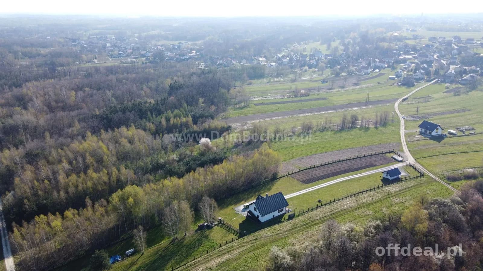 Budowlana działka 35ar Mokrzyska blisko Brzeska