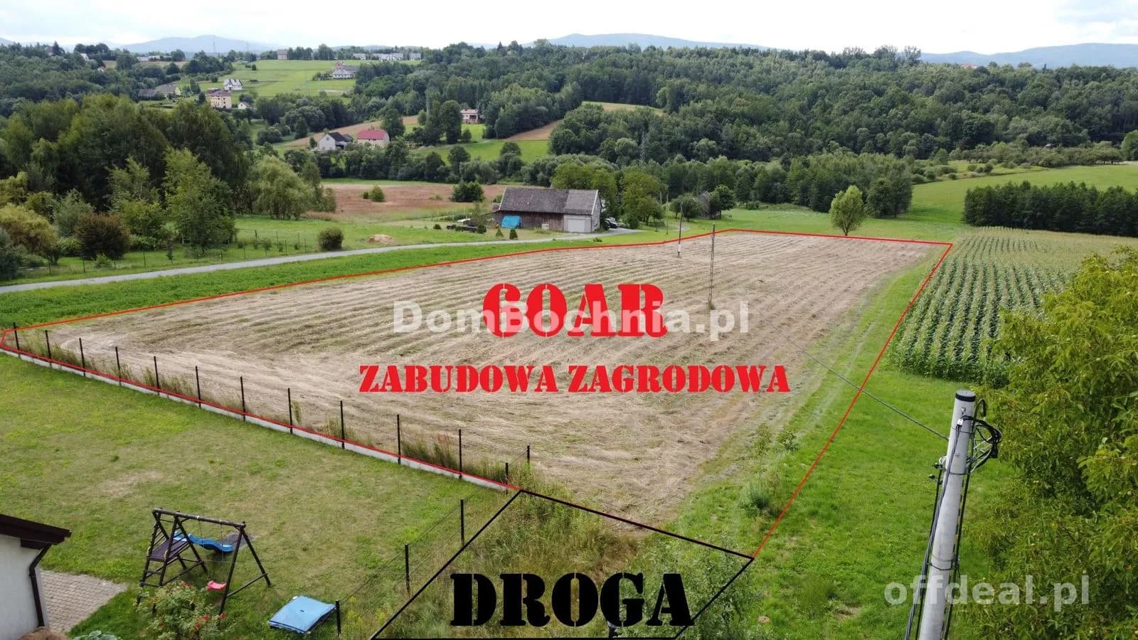 Działka 60ar okolice Dobczyc Bieńkowice