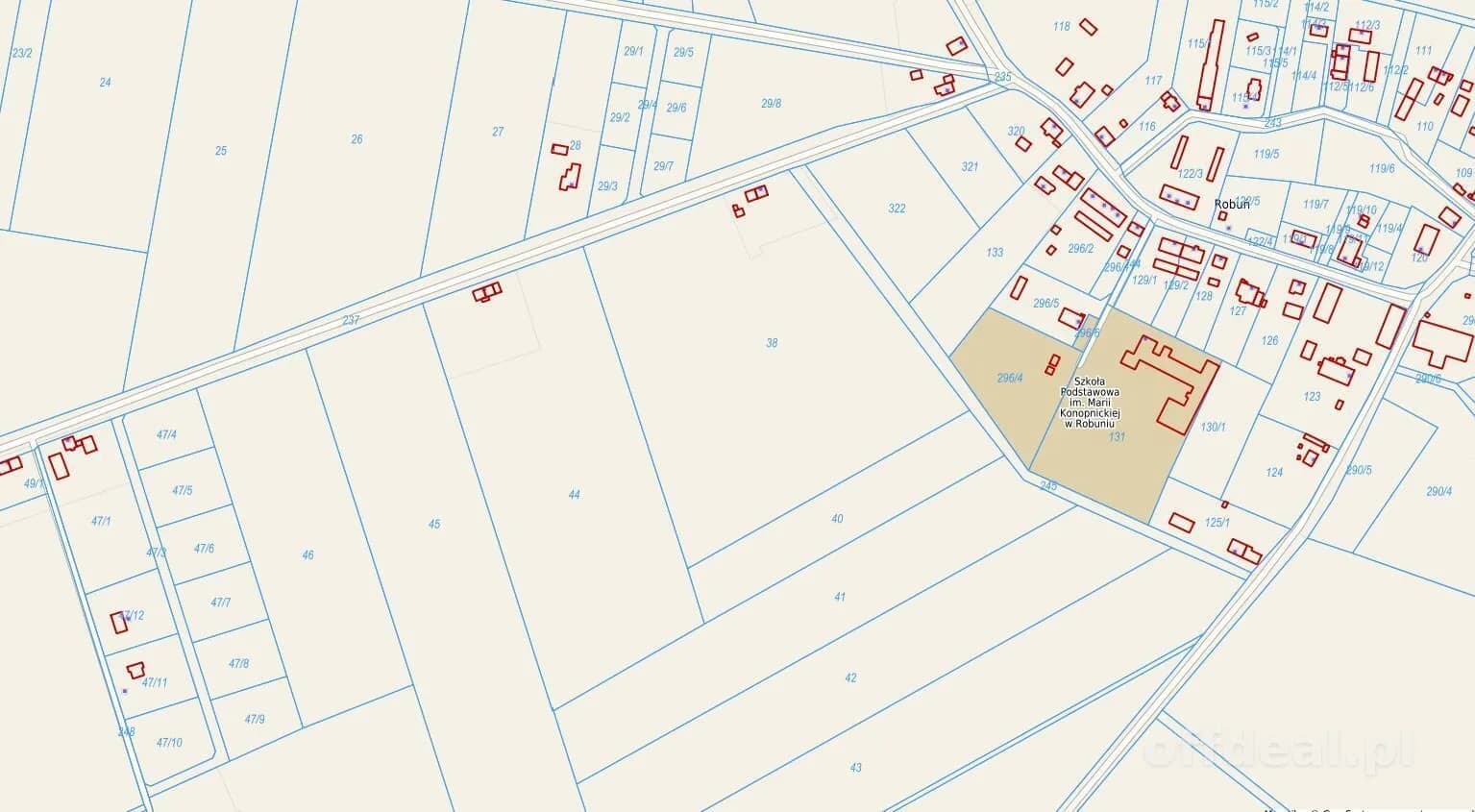 ділянка на продаж у Robuń | 3 202 m²