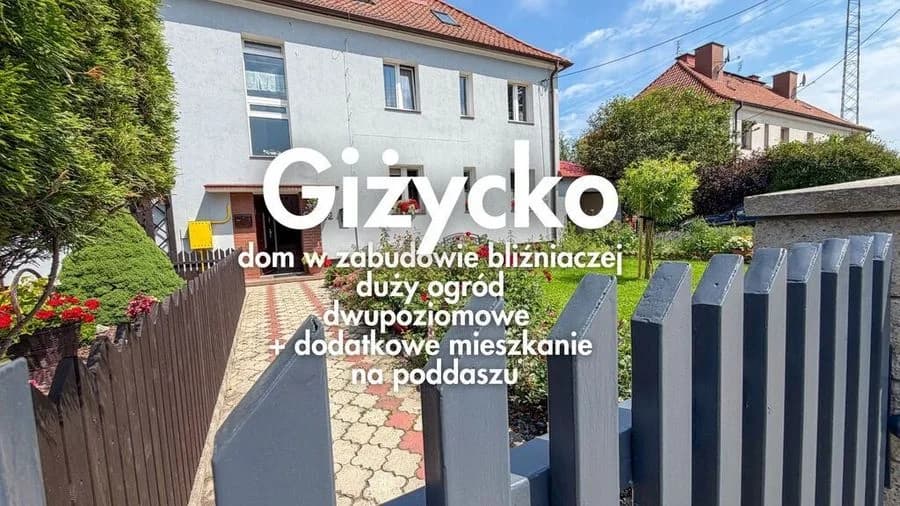 Giżycko | dom bliźniak z dużym ogrodem