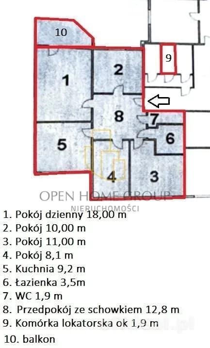 4-Zimmer Wohnung zum Verkauf in Wrocław, Krzyki, Przedmieście Oławskie | 74,5 m²