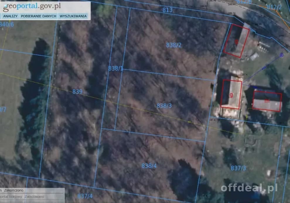 Photo 2: Terrain, 1191 m², Bratucice