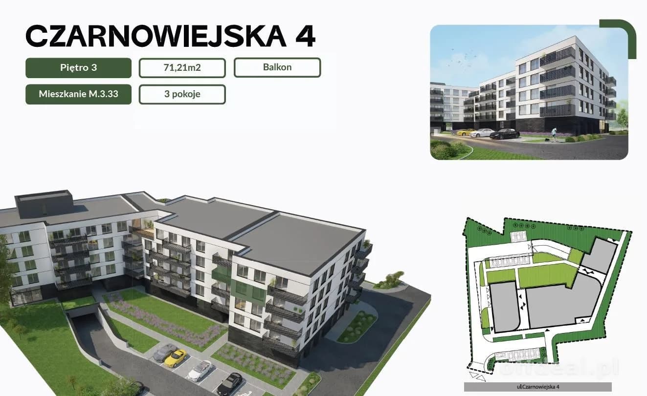 3 pokoje pierwsze piętro Brzesko Czarnowiejska