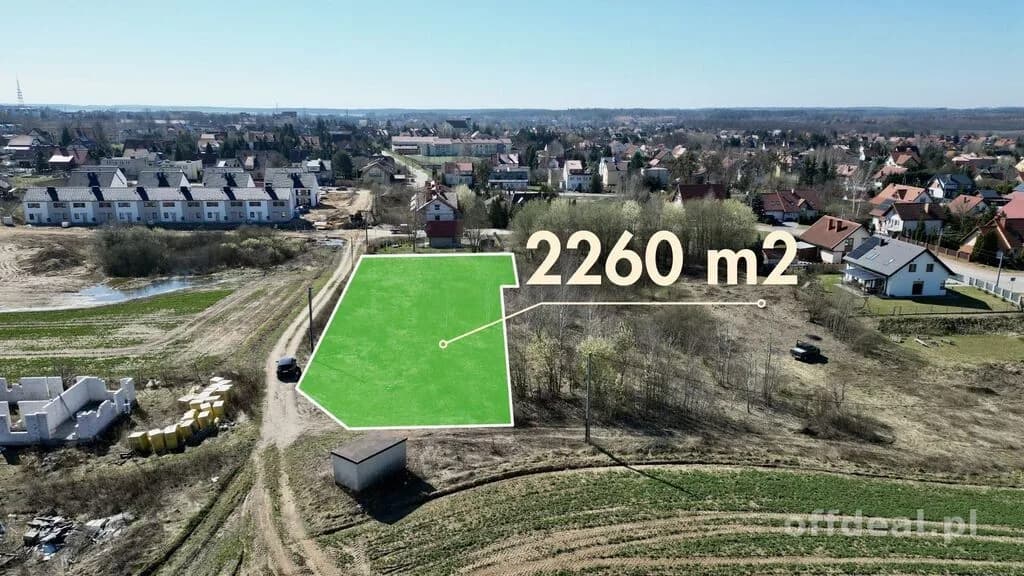 Gajewo - działka 2260 m2 pod zabudowę mieszkaniową