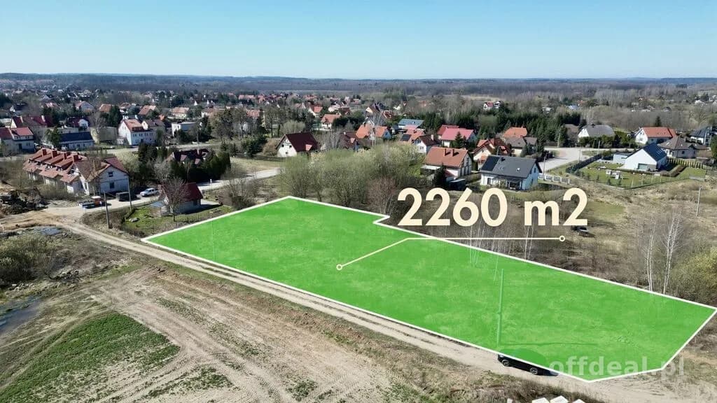 Gajewo - działka 2260 m2 pod zabudowę mieszkaniową