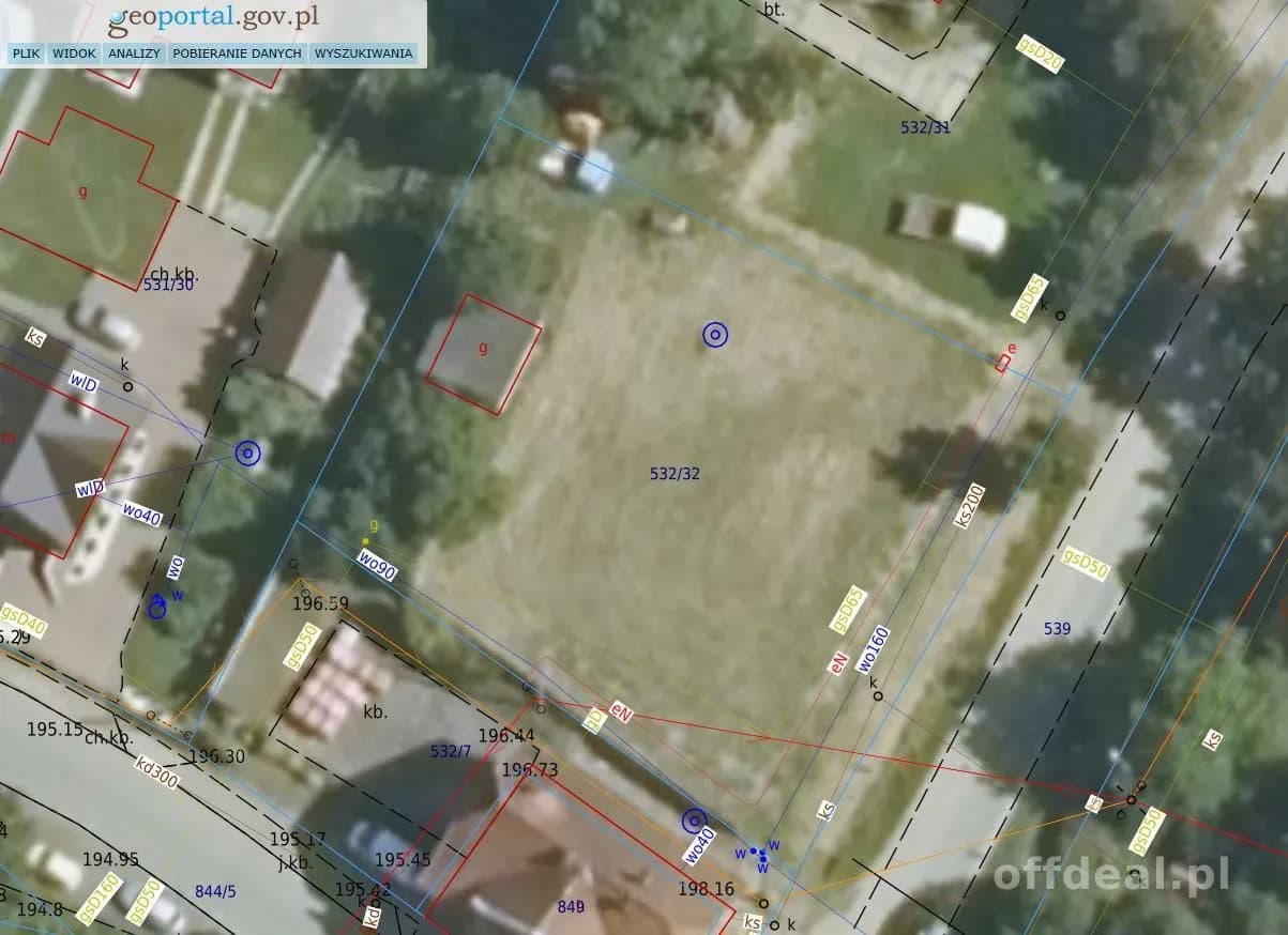 Borek 1168m2 działka budowlana obok piekarni